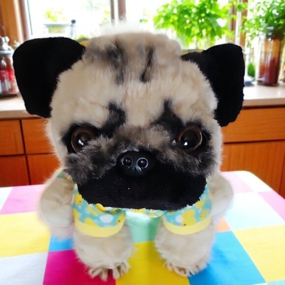 GUND Doug the Pug Sleepy Time Doug plush stuffed puppy dog 9-in pajama eye mask - Picture 2 of 15